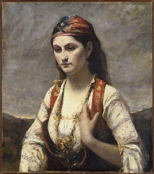 Jean-Baptiste Camille Corot Young Woman of Albano Sweden oil painting art